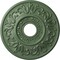 Ekena Millwork Valletta Ceiling Medallion (Fits Canopies up to 3 1/2"), 18"OD x 3 1/2"ID x 1"P, Athenian Green CM18VLAGF - alternate 1